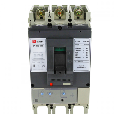 Автоматический выключатель ВА-99C (Compact NS) 630/630А 3P 45кА EKF PROxima | код. mccb99C-630-630 | EKF 